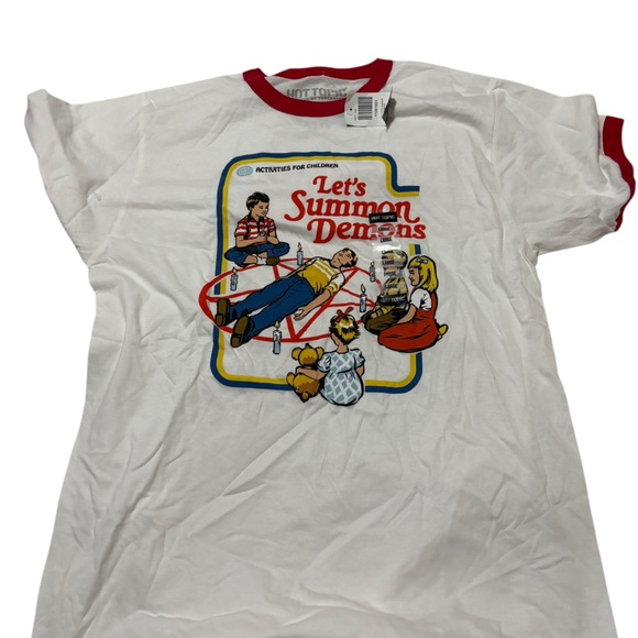 Hot Topic Tops - Hot topic “let’s summon demons” white t shirt